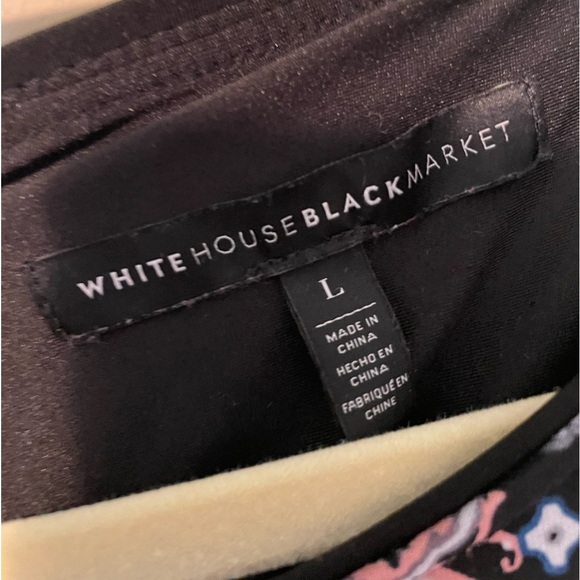 Black, White, and Pink Paisley dress from White House Black Market size Large - Picture 3 of 3